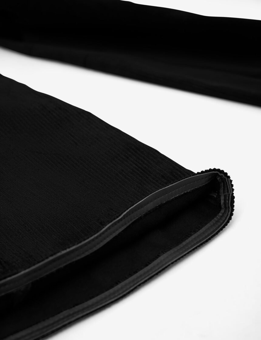 FHB GUSTAV Zunfthose Trenkercord Dreidraht m. Echtleder, schwarz, Gr. 26