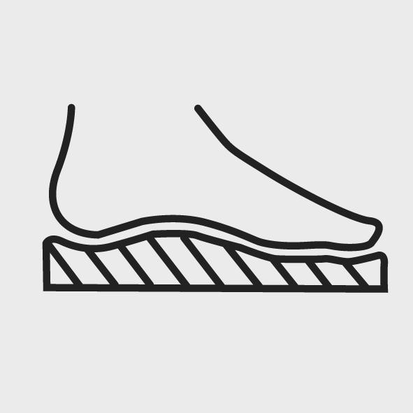 Schuh, Sohle, Gummisohle, Sneaker-Icon, Flache Sohlenkante