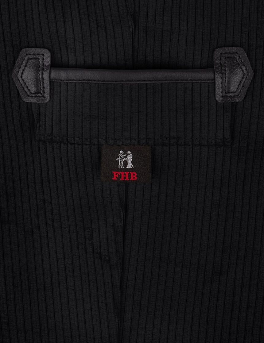 FHB FRIEDRICH Zunfthose Trenkercord, schwarz, Gr. 24