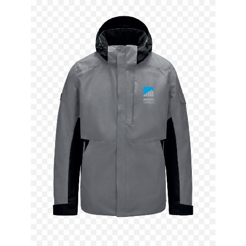 STH - FHB GEORG Arbeitsjacke Primaloft grau-schwarz XL