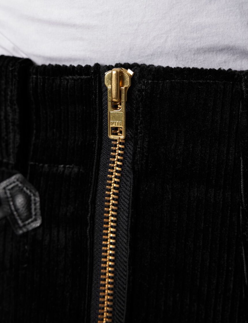 FHB MICHAEL Zunfthose Trenkercord  Dreidraht, schwarz, Gr. 26